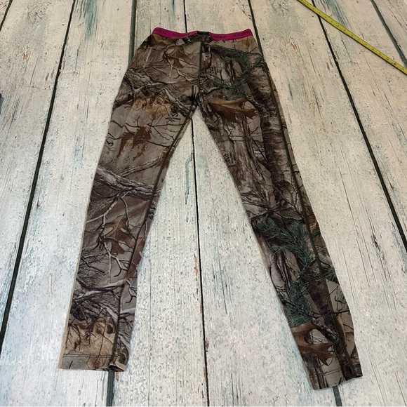 Icebreaker small bodyfit 200 merino wool leggings real tree camouflage brown tan - Picture 7 of 7